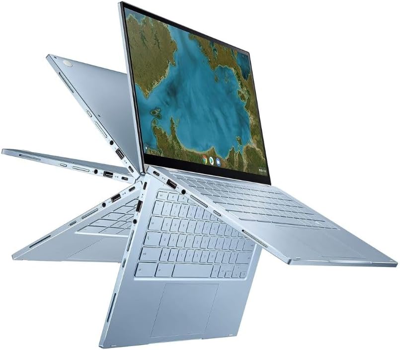 Renewed - Asu s C433T 2-in-1 13.3" Touch-Screen Chromebook - Intel Core m3 8th Gen - 8GB Memory - 64GB eMMC Flash Blue
