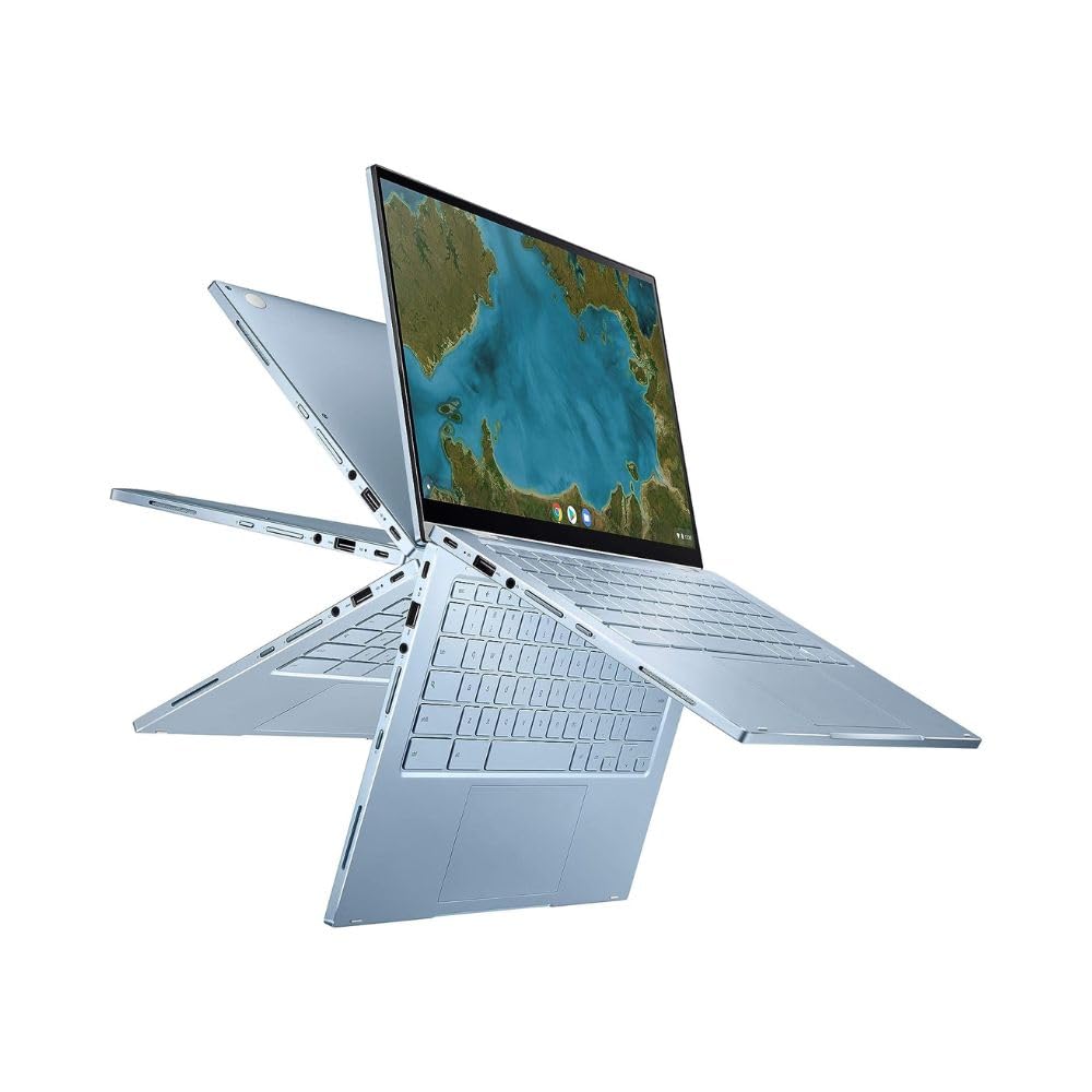 Renewed - Asu s C433T 2-in-1 13.3" Touch-Screen Chromebook - Intel Core m3 8th Gen - 8GB Memory - 64GB eMMC Flash Blue