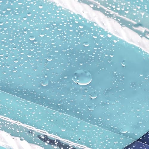 Lona de vinilo transparente resistente al desgarro con bordes reforzados 2