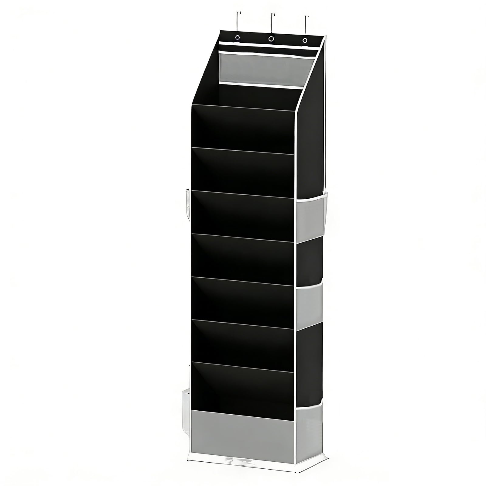 Kalttoy Robust 8 Row Hanging Footwear Rack Built with Reinforced Supports to Keep Your Closet Clean and Organized Sturdy Oxford Fabric Shoe Rack