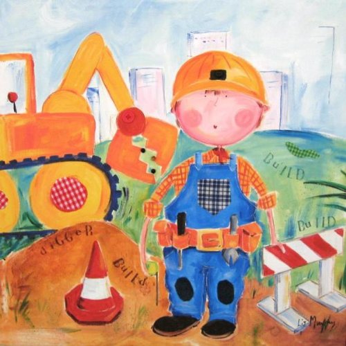 Construction Nursery Wall Hangings Baby