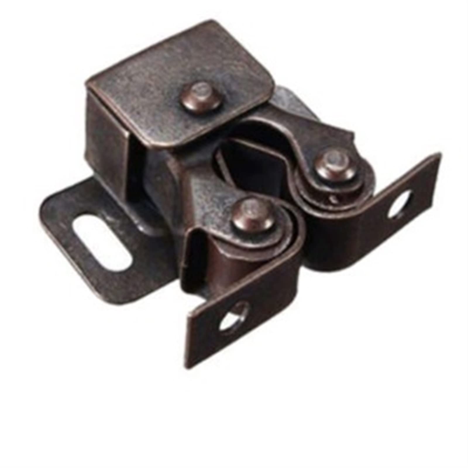 SFJSFIMQ Latch Lock Metal Home Use Double Ball Roller Catches Cupboard Cabinet Door Latch Hardware Copper Smooth Tight Grip Action Door Bolts