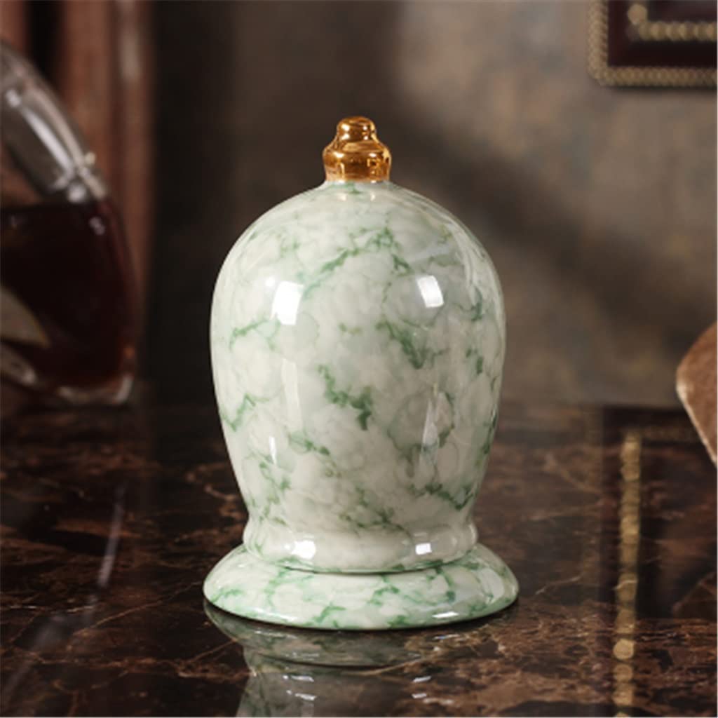 AYCDL Ceramic European toothpick box toothpick jar household living room dining table decoration Toothpicks,Black