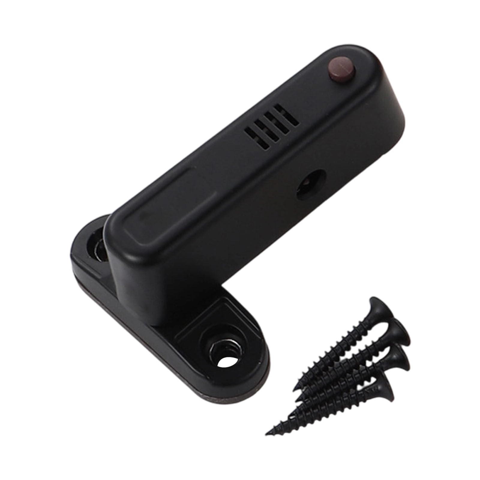 Rgybao Black Door Security Rod With Smart Alarm, Stainless Steel Latches For Enhanced Residential/Commercial Heavy Type Door Security Bolt
