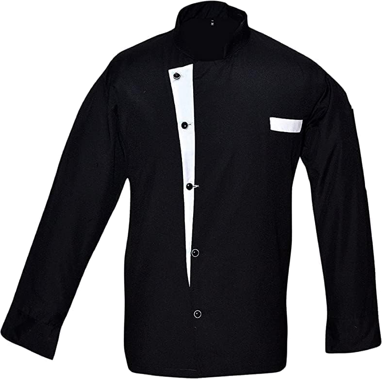 Men's Chef Coat Full Sleeve Jacket Multicolored Piping Exclusive Chef Jacket Size (XS-6XL)