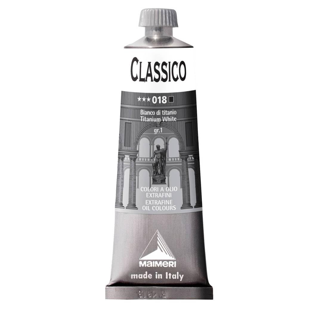 Maimeri Classico 60 Ml, Extra Feine KüNstleröLfarbe, Farbton Titanweiß - 4