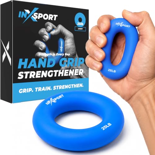 INXSPORT Silicone Hand Grip Strengthener – Light Resistance Grip Trainer