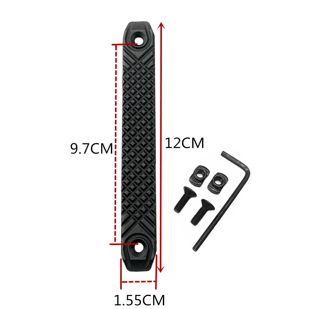 Set di 2 pezzi in alluminio CNC RS Handguar Rail Cover Fit for M-lok Compatible Handguard Systems Keymod Accessory