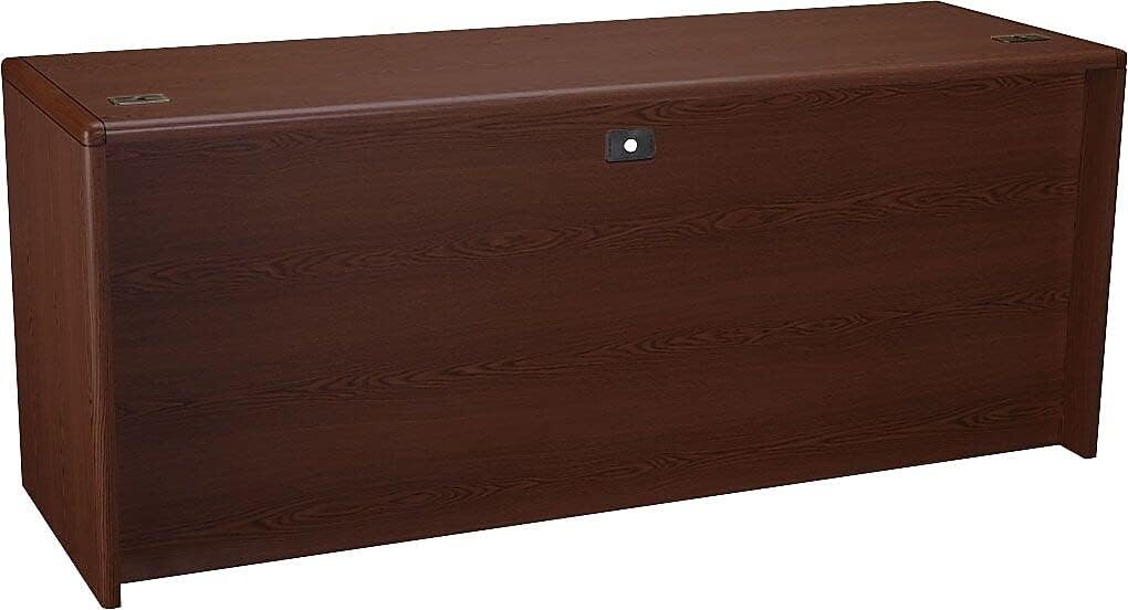 HON 10743NN 10700 Kneespace Credenza, 3/4 Height Pedestals, 72w x 24d x 29 1/2h, Mahogany