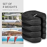 Outsunny Gazebo Weights Set of 4, Total 12KG Weights for Gazebo Legs with Reinforce Pins and Carry Belt, for Gazebos Shelters Marquees Tents - Image 4