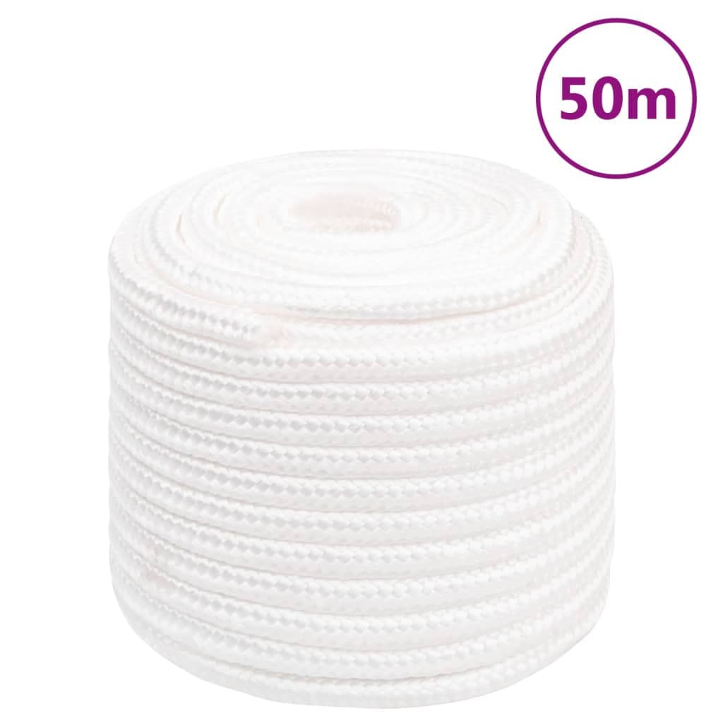 Corda per barca, bianca, 16 mm, 50 m, in polipropilene