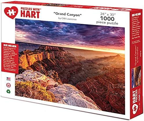 Hart Jigsaw Puzzle 1000 Piece 24" x 30" X-Large Grand Canyon by O.W. Lawrence Arizona