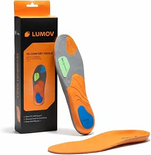 5D Comfort insoles for Men & Women, Insole with 5-Layer Cushion with Poron, Gel & TPU, Arch Support Insole for Flat Feet a... Price In India