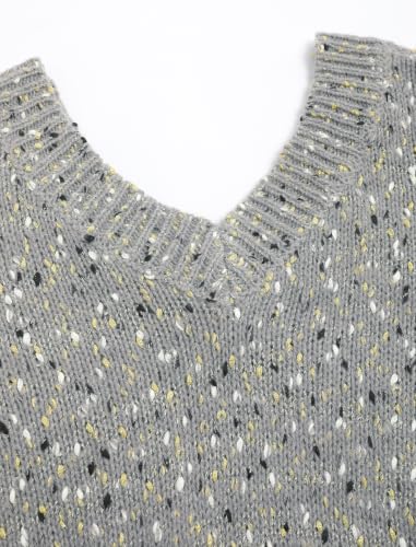 Image of ZAFUL Women's Cropped Sweater V-Neck Long Sleeve Pullover Jumper Knit Top