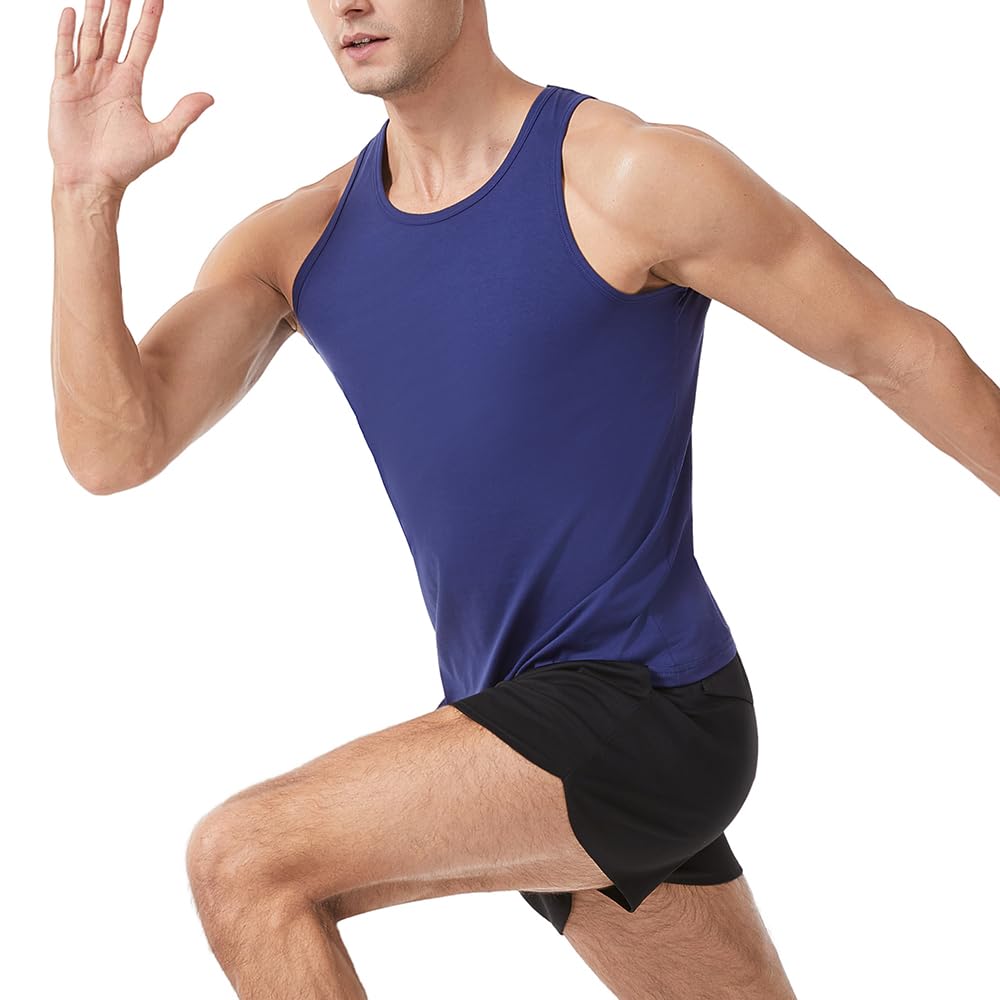 Camiseta sin Mangas de algodón para Hombre, para Culturismo, Fitness, Gimnasio, Ejercicio, Correr, musculación, Chaleco