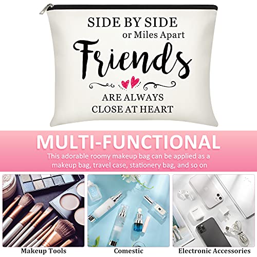 Xuniea 6 Pieces Friendship Gifts for Women Bulk Friendship Cosmetic Makeup Bag for Girl Travel Pouch Friend BFF Birthday Christmas Gifts(Heart Pattern)3