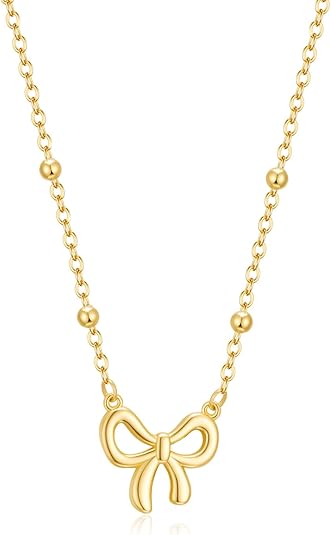 Thaivor Personalized Gold Bead Necklace