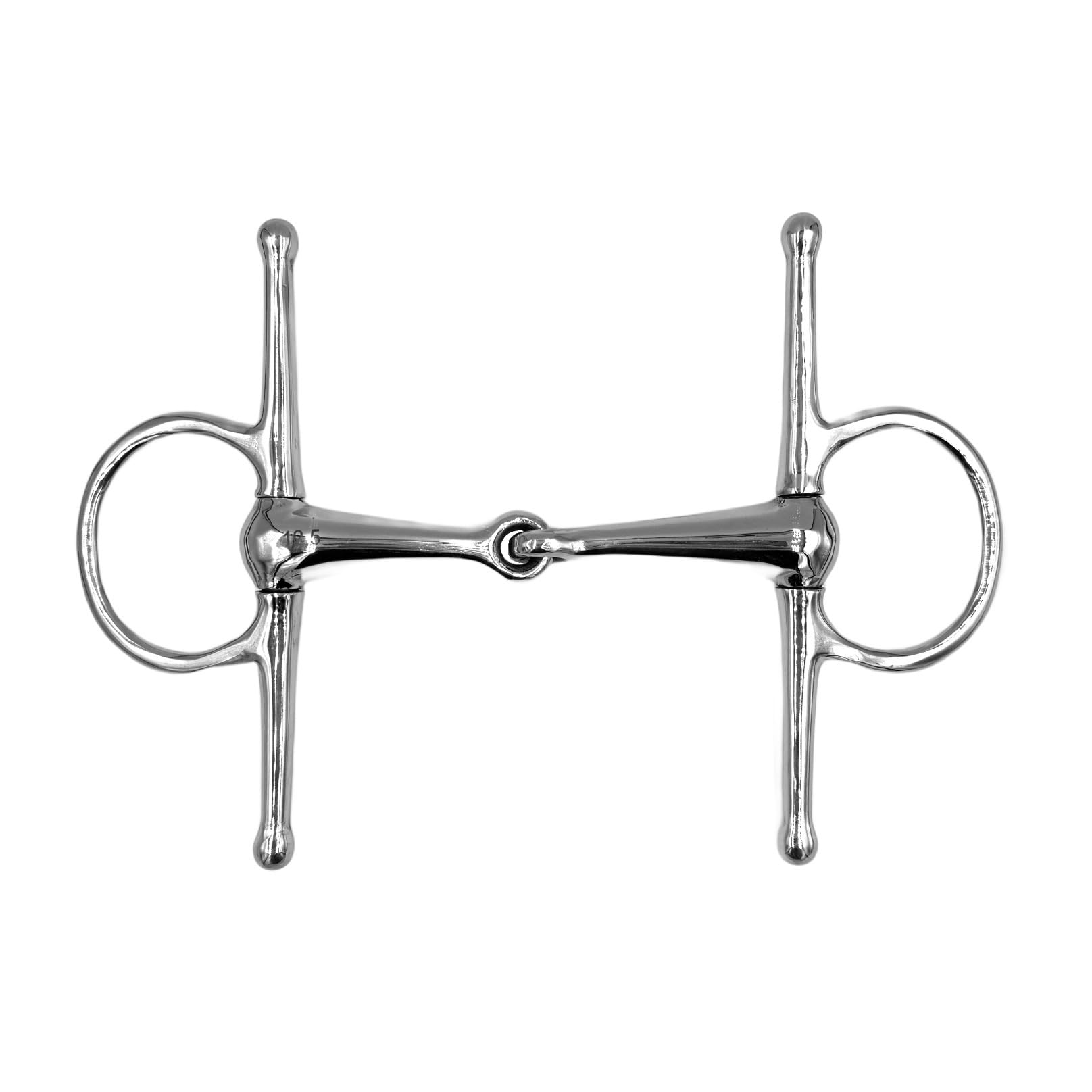 Equine Smile ES0105 Snaffle Bit Simple Broken Stainless Steel 21 mm (12.5 cm), silver - Image 3