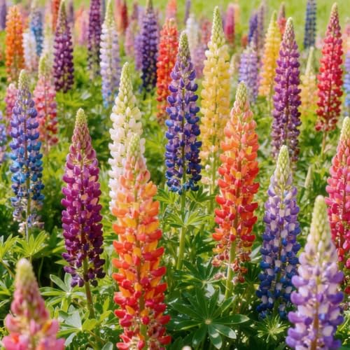 750+ Lupinus Flower Seeds for Planting Mixed Perennial Lupinus Seed Non-GMO Heirloom Lupinus Seed for Garden Home Wildflower Seeds