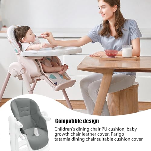 Coussin de chaise haute en cuir synthétique et éponge pour bébé - 4