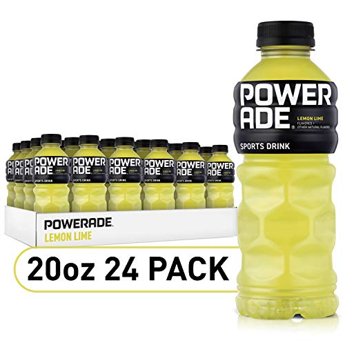 POWERADE, Electrolyte Enhanced Sports Drinks w/ vitamins, Lemon Lime, 20 fl oz, 24 Pack