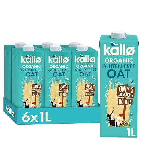 Kallo Organic Oat Drink Made with Only 3 Ingredients 6 x 1 Litre