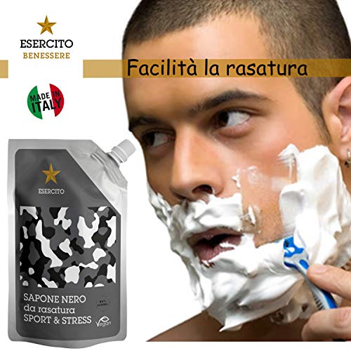 Esercito Benessere Sapone Nero da Rasatura 99%