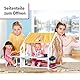 BABY born, Puppenhaus, Weekend Haus mit Licht - und Soundfunktion, öffenbare Seitenteile, Waschbecken, Grill und viel Zubehör, 832752, Zapf Creation