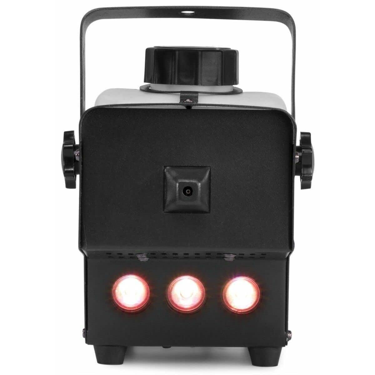 BeamZ RAGE600LED Mini Nebelmaschine mit Fernbedienung, 600 Watt Fogger mit LED Lichteffekt, 2 Liter Tank Fog Machine, Smoke Machine für DJ Lichteffekt, Nebelmaschine Halloween für Partys & Hochzeiten