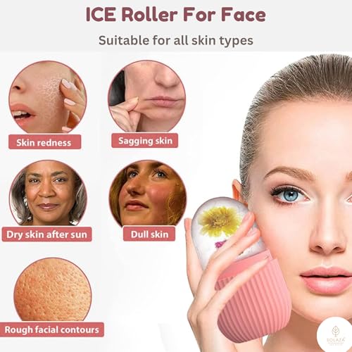 Image of 3-in-1 Beauty Set I 3D Roller Massager, Face Ice Roller and Facial Razors I Face Full Body Massage for Skin Lifting, Tightening, Wrinkle Remover Skin & Relaxation