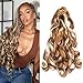Pre Stretched Braiding Hair 20 Inch Loose Wave Crochet Braids Hair 8 packs Big wavy curly Bouncy Braiding Hair Curly Synthetic (3033613, 20 Inch(pack of 8))