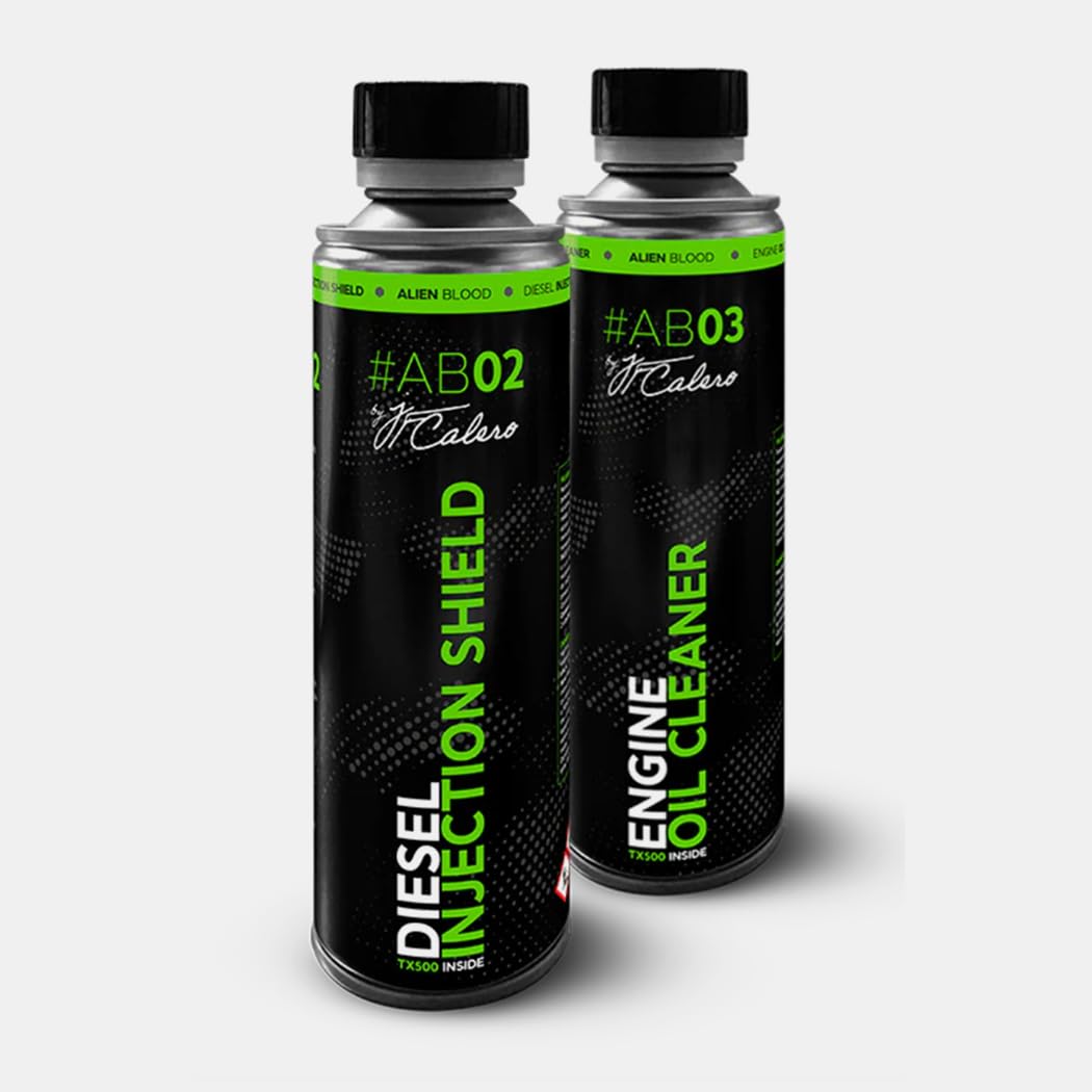 Alien Blood Kit Pro Limpiador y Protector de Inyectores Diesel (250ml) + Limpiador Interno de Motores (250 ml) + Alto Rendimiento, Pack Premium
