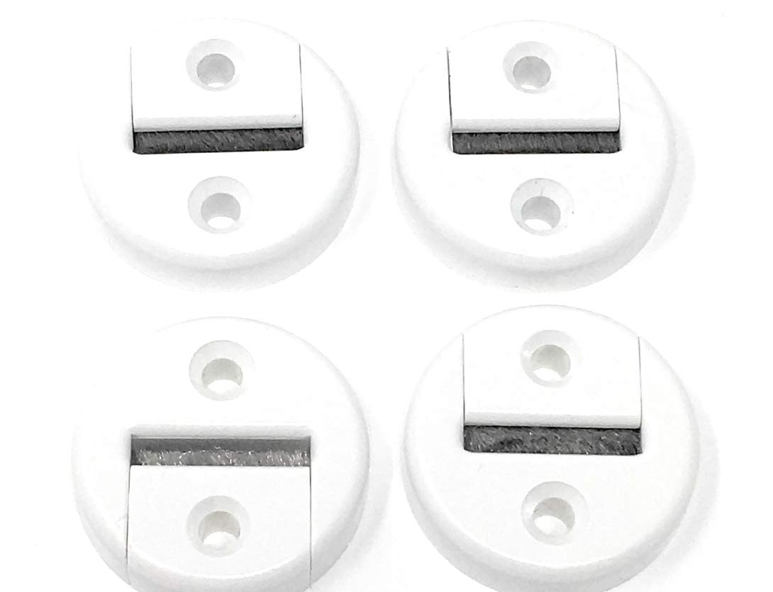 Selve Jkhandel 4x Belt Guide Maxi Round White for 23 mm Belt with Brush Two Pieces - No Belt Removal Required