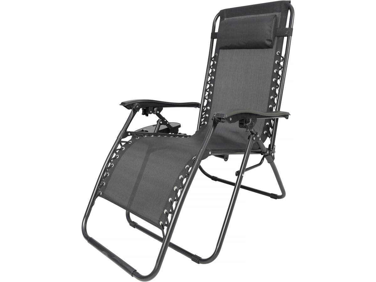 Fauteuil de Jardin Relax zéro gravité Sintra - Noir