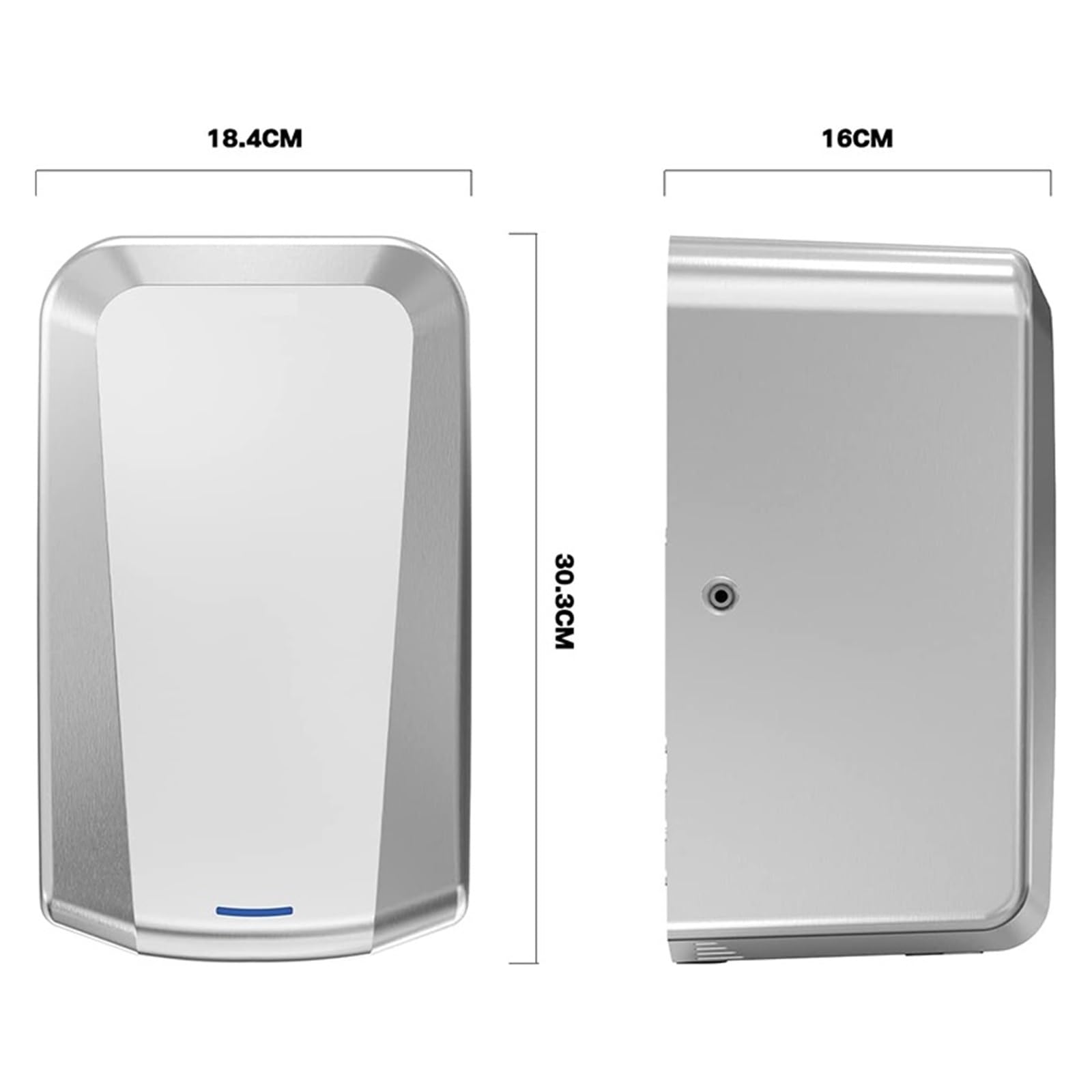 Automatyczna suszarka do rąk z filtrem HEPA 304SS Jet, szybki gorący zimny wiatr do komercyjnej, łazienkowej indukcyjnej suszarki do rąk(Hand dryer2)