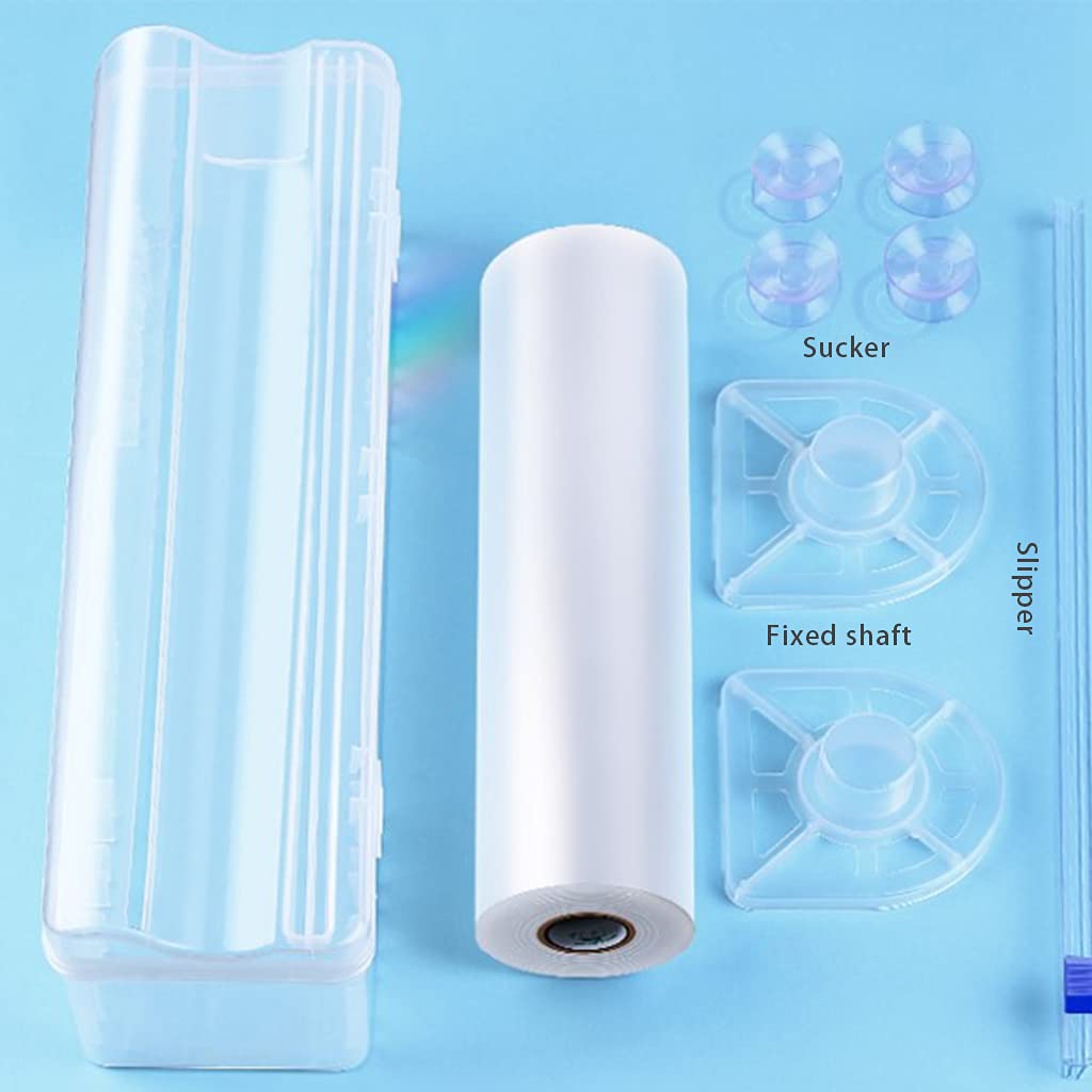 Distributeur d'emballage Alimentaire à Domicile avec Coupe-glissière Distributeur d'emballage de Film étirable en Plastique Support de Rangement pour Coupe tranchante Outils de Cuisine