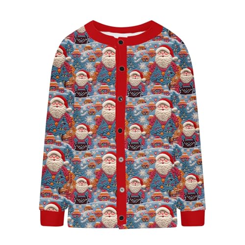 Crochet Knit Cardigan Festival Christmas for Women Fall Winter Graphic Outfit Women 2025 Fashion4