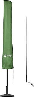 Sekey Sonnenschirm Schutzhülle mit Stab, Abdeckhauben für Ø 350cm / 200x300cm Gartenschirm, 190×30/50 cm Abdeckung, 100% Polyster wasserdicht