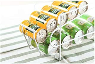 缶収納ラック 冷蔵庫収納ラック 缶ストッカー キッチン収納 コンパクト 最大350mlの10缶収納 二重仕上げラック デスクシェルフ 卓上収納 缶・ビール・炭酸飲料収納ラック