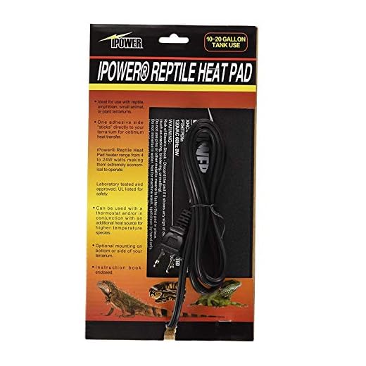 iPower Reptile Heat Pad 4W/8W/16W/24W Under Tank Terrarium Warmer Heating Mat and Digital Thermostat Controller for Turtles Lizards Frogs and Other Small Animals, Multi Sizes