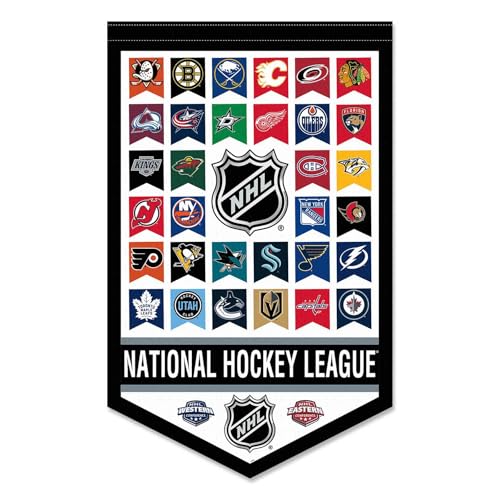 Ligue de hockey toutes les équipes fanion WinCraft souvenir de sport