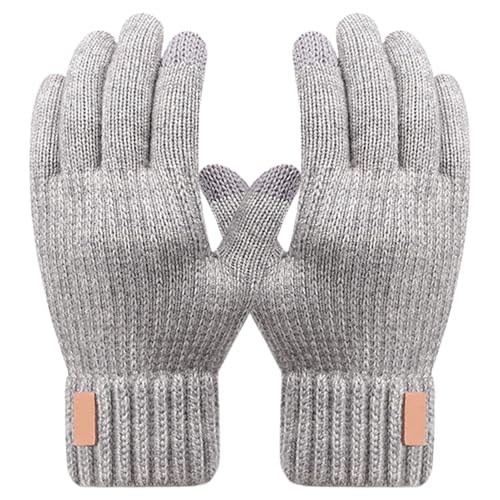 Touchscreen vinterhandskar – 23 × 11 cm digitala vantar, termiska handskar för löpning, isolerade fingerkläder med greppstöd, utomhusutrustning, skyddskläder för cykling och vandring