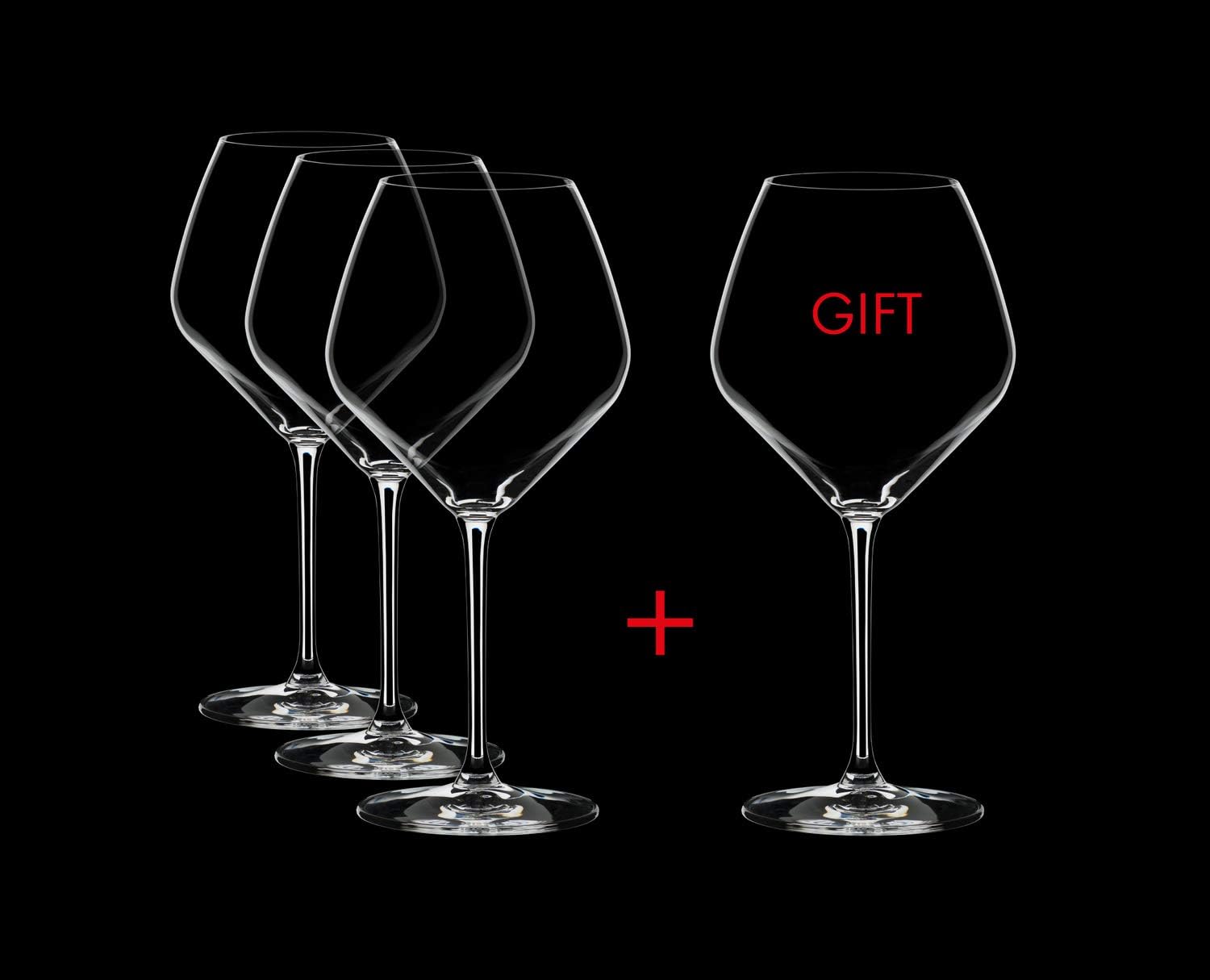 Riedel Extreme Pinot Nero - Set di 4 bicchieri da vino, trasparenti