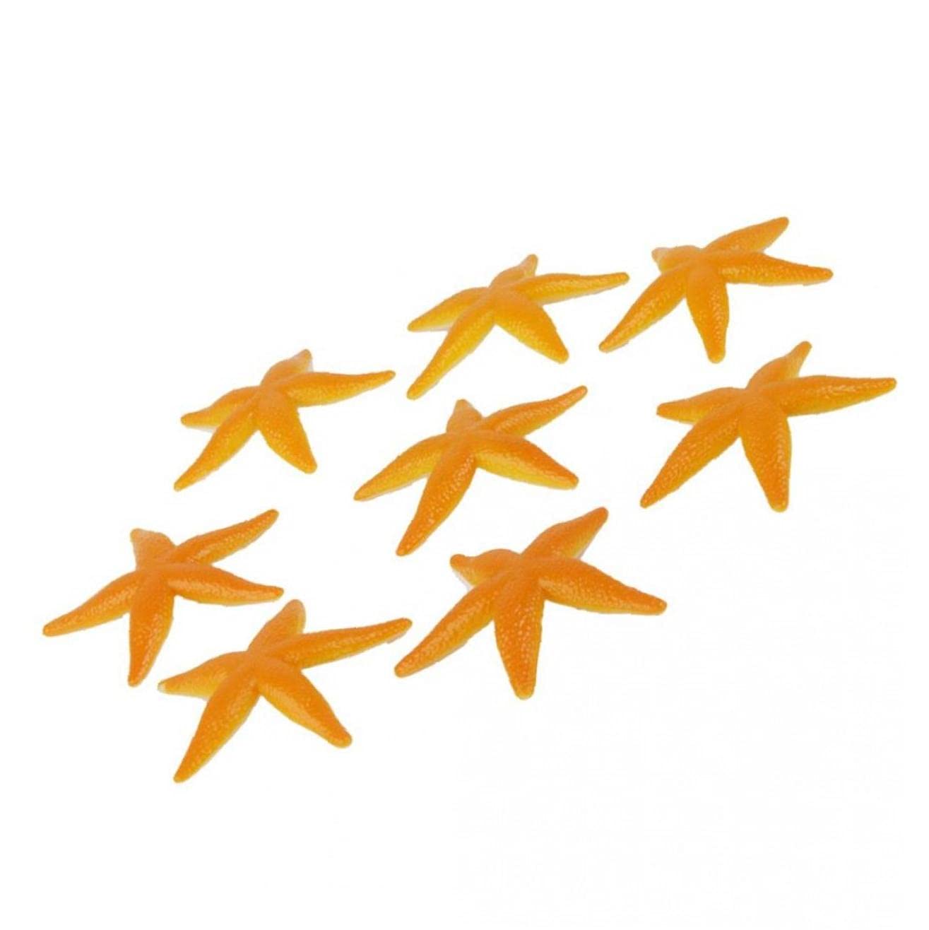 Onsinic 8pcs Small Starfish Plastic Starfish Models Beach Decoration Ornament