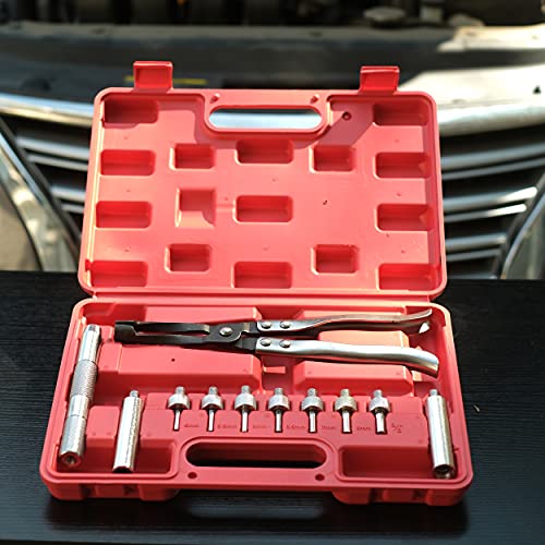 Abn Valve Stem Seal Remover And Installer 11-Piece Tool Kit With Carrying Case – Pliers, Drive Handle, Sockets, Adapters #TOP5