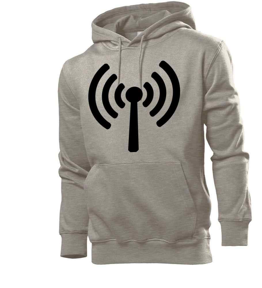 Generisch WLAN Albero Uomini Felpa con Cappuccio - shirt84