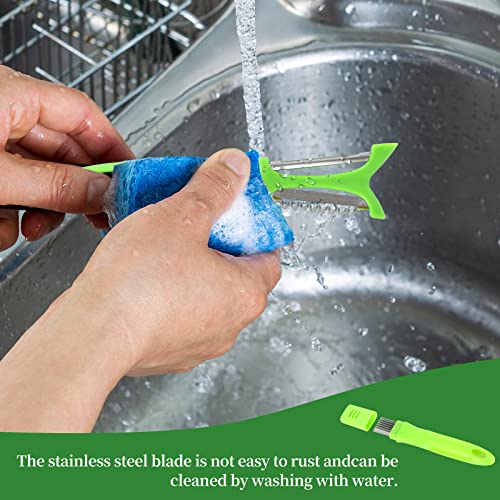 Pack of 2 Vegetable Chopping Knives, Stainless Steel Crinkle Cutter, Potato Chopper Knife and Onion Chopper Knife, Kitchen Accessories, Crinkle Chopping Knife, Vegetable Salad Chopping Knife for Chips, Spring Onions, Onions - Image 8