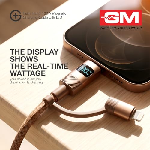 GM G+ Flash 4-in-1 Magnetic Charging Cable 100W - Image 7