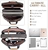 Estarer Laptop Messenger Bag 17 Inch Mens Convertible Satchel Briefcase Rucksack for Work Business #2