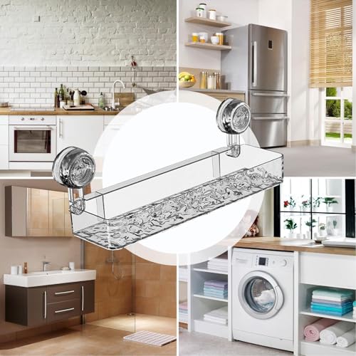 Organisateur de douche à ventouse rectangulaire pour éviter de percer - 5